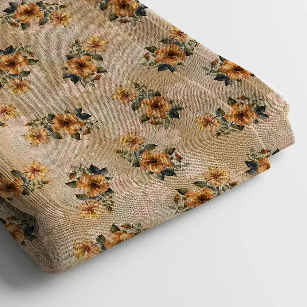 Crepe Digital Print Fabric | 44 Inches, Unstitched - Arihant Creations