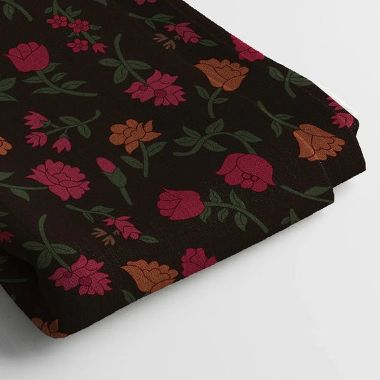 Georgette Digital Print Fabric | 44 Inches, Unstitched - Arihant Creations