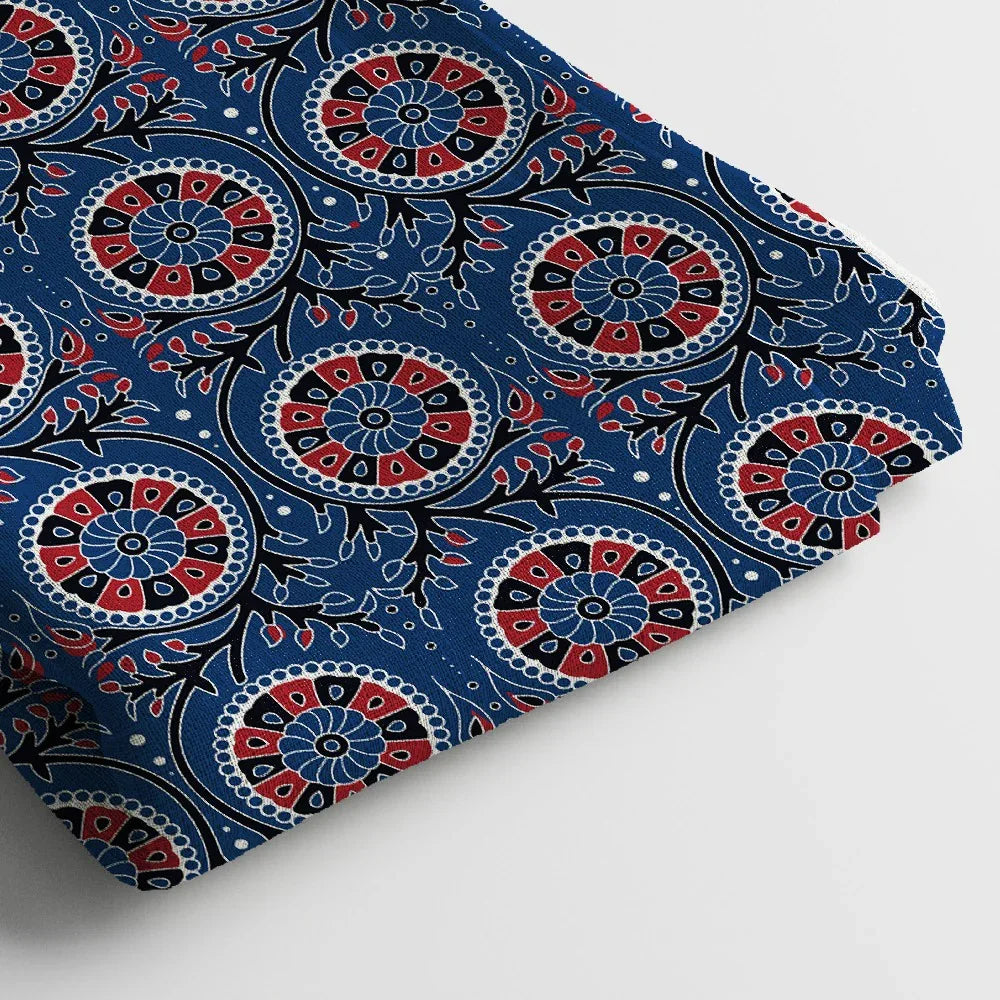 Modal Satin Digital Print Fabric | 44 Inches, Unstitched - Arihant Creations