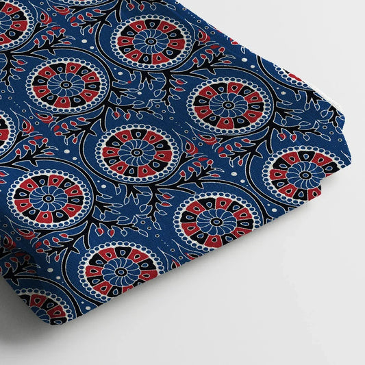 Modal Satin Digital Print Fabric | 44 Inches, Unstitched - Arihant Creations