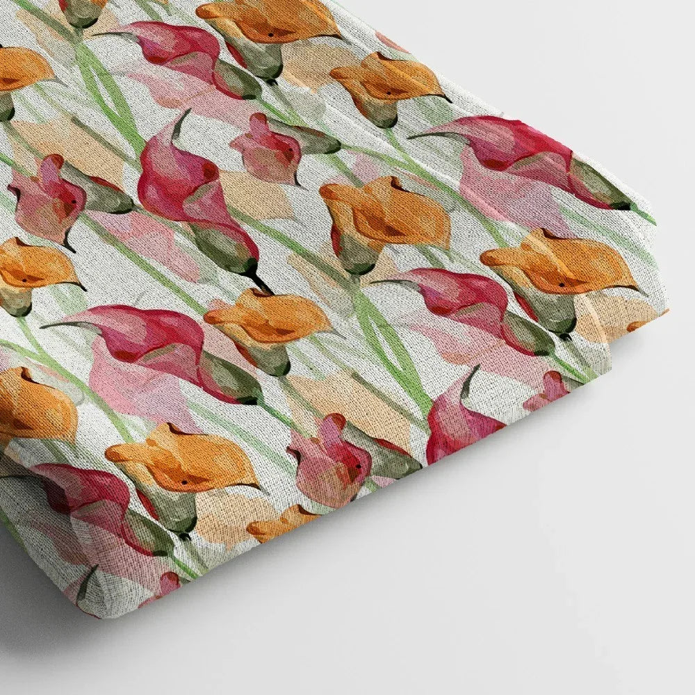 Linen Digital Print Fabric | 44 Inches, Unstitched - Arihant Creations