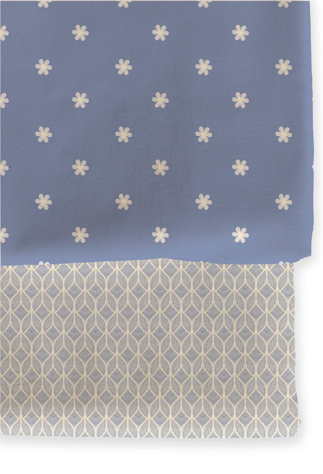 Poly Cotton Top Bottom Digital Printed Set - 2.5 mtr Top With 2.5 mtr Bottom