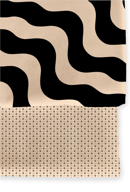 Poly Cotton Top Bottom Digital Printed Set - 2.5 mtr Top With 2.5 mtr Bottom